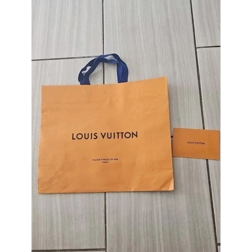 LOUIS‎ VUITTON Shopping Bag Authentic Medium Paper Gift Bag 13.5